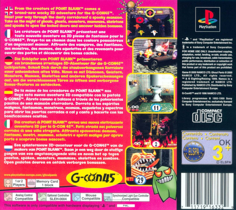 Ghoul Panic — Box back