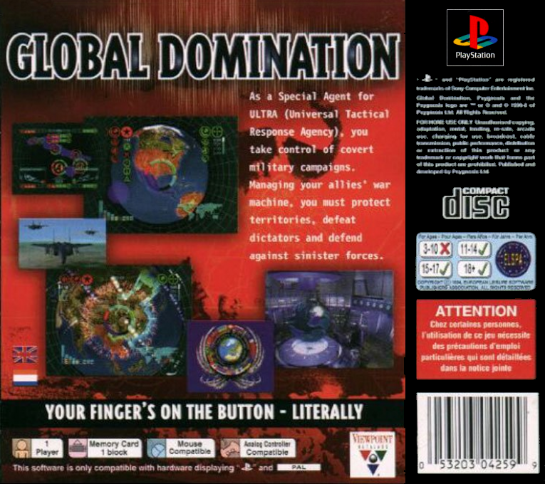 Global Domination — Box back