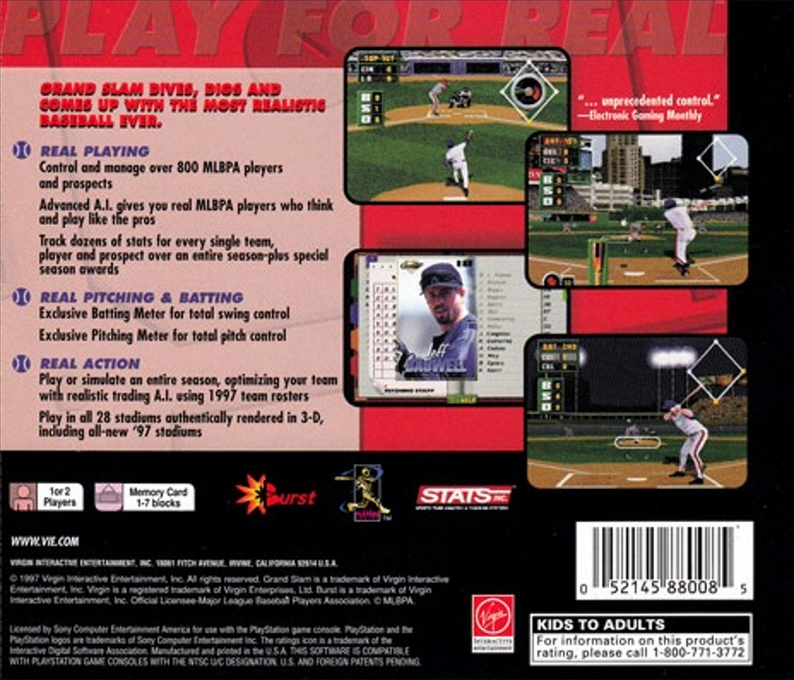 Grand Slam — Box back