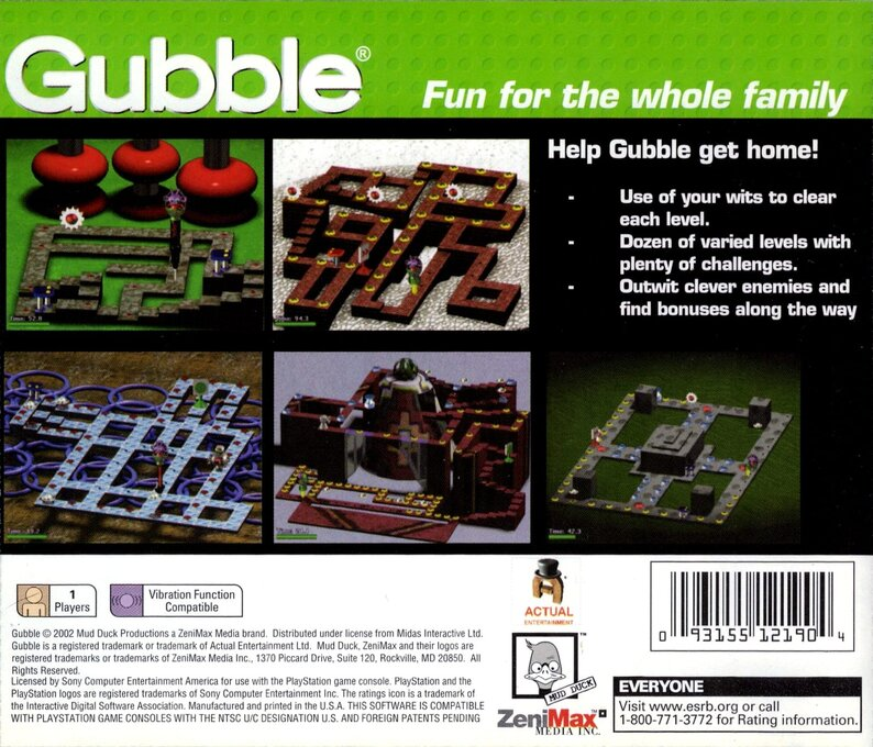 Gubble — Box back