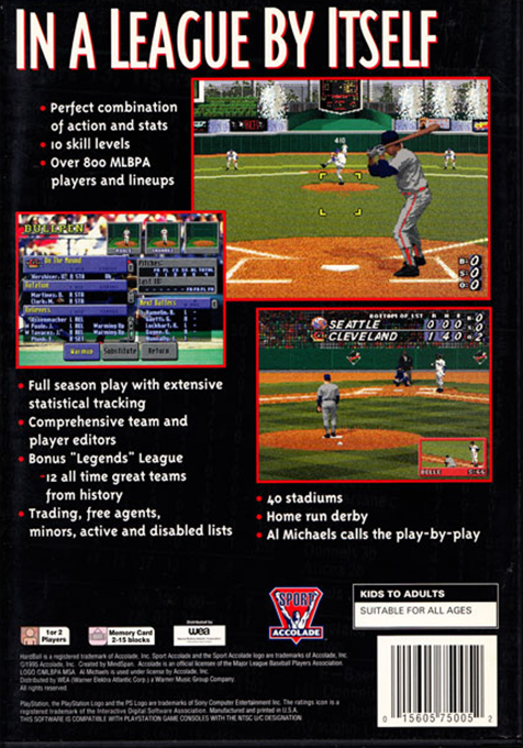 HardBall 5 — Box back