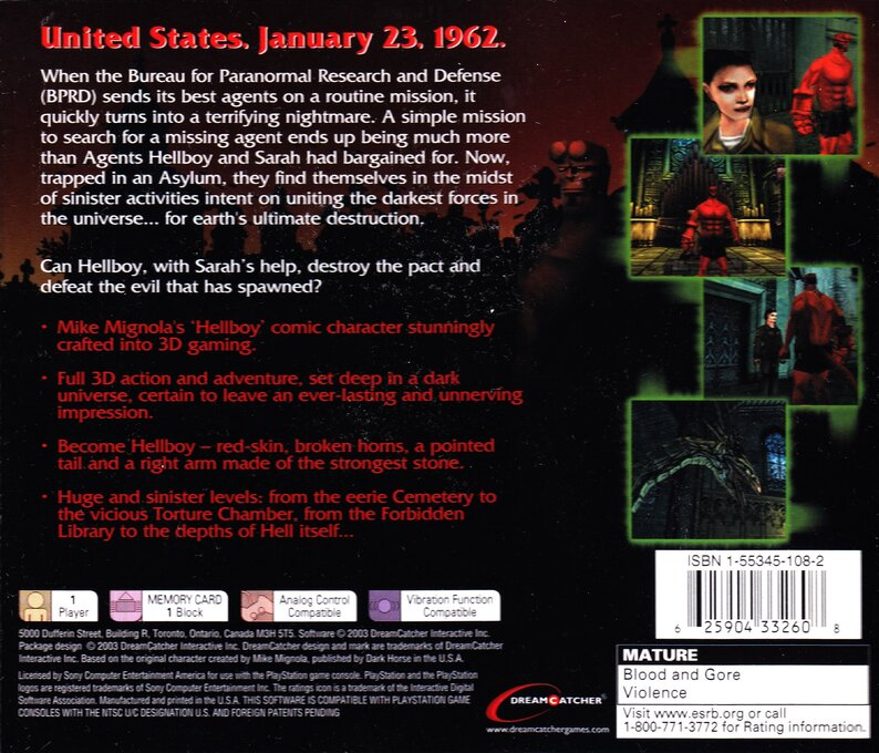 Hellboy : Asylum Seeker — Box back