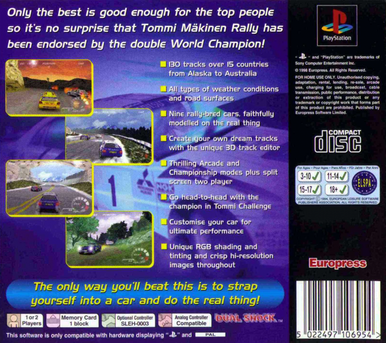 International Rally Championship — Box back