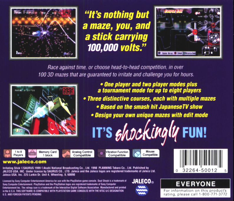 Irritating Stick — Box back
