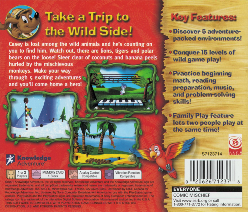 JumpStart Wildlife Safari : Field Trip — Box back
