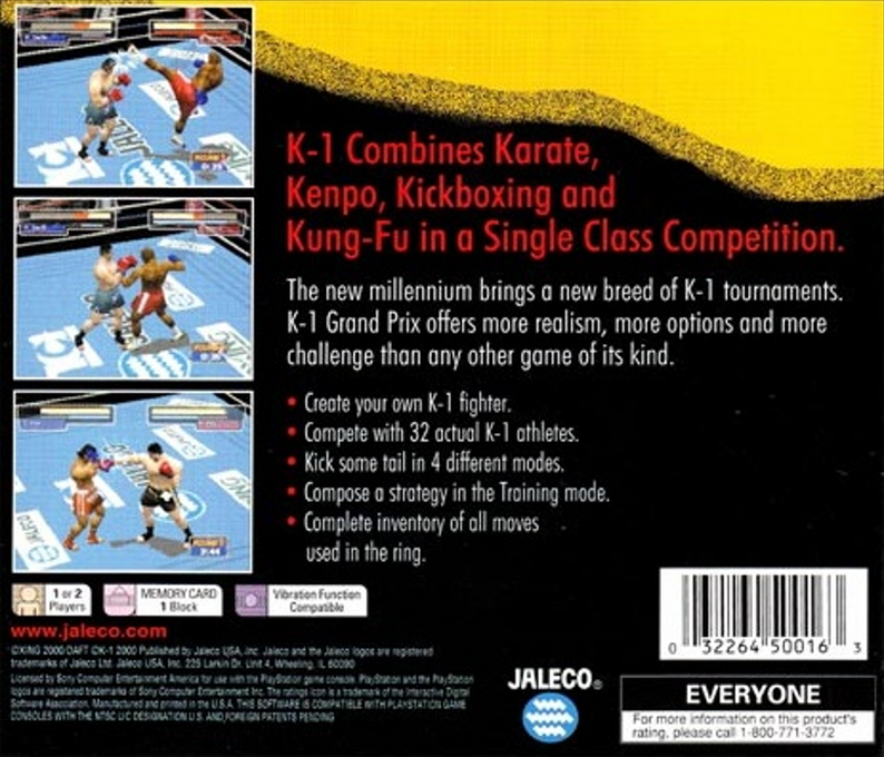 K-1 Grand Prix — Box back