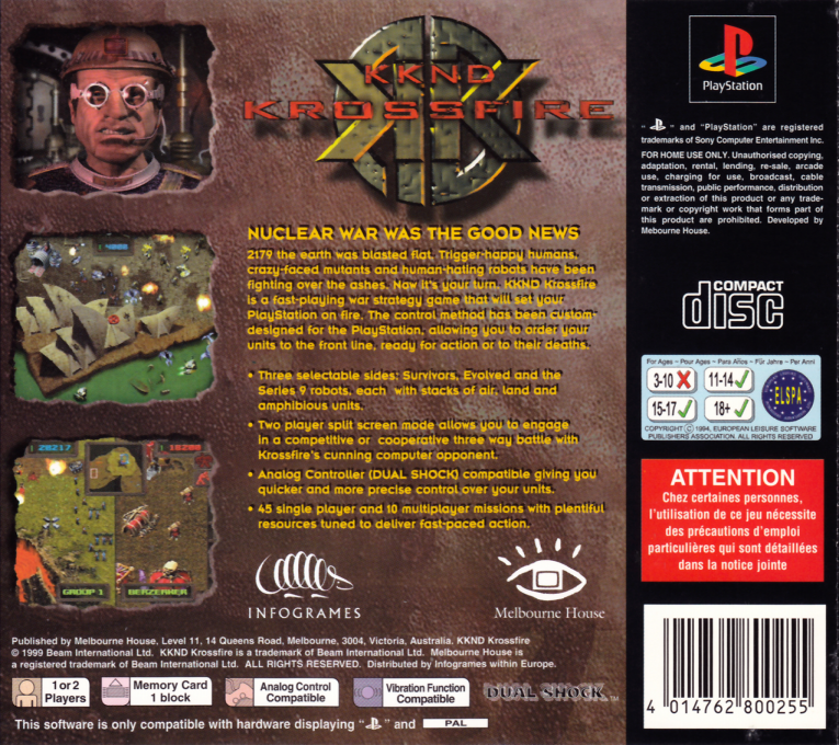 KKND Krossfire — Box back