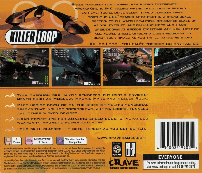Killer Loop — Box back