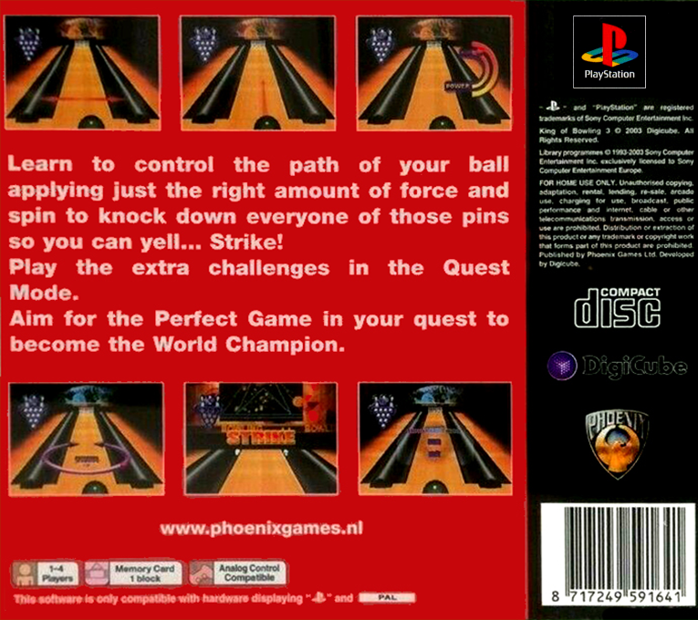 King of Bowling 3 — Box back