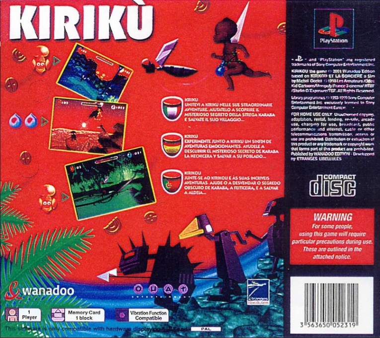 Kirikou — Box back