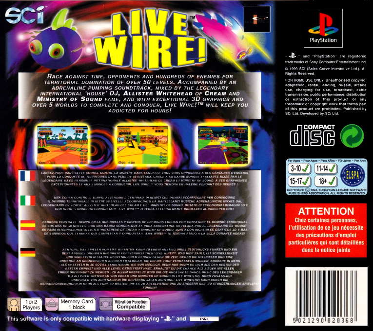 Live Wire! — Box back