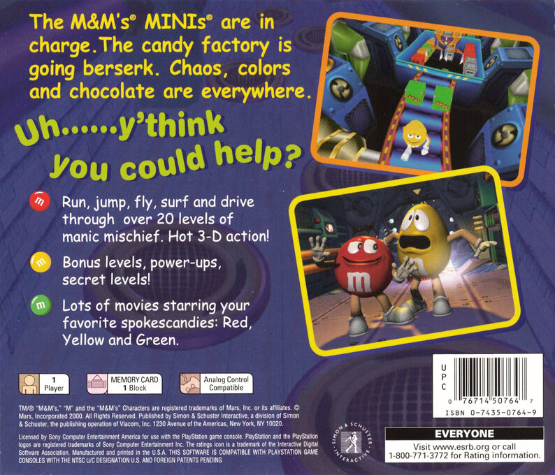 M&M's : Shell Shocked — Box back