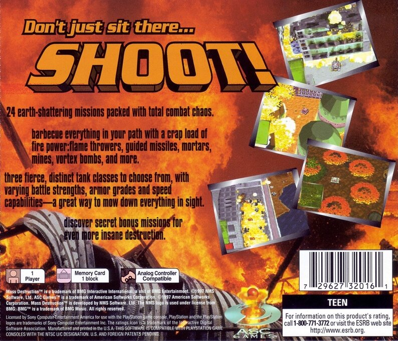 Mass Destruction — Box back