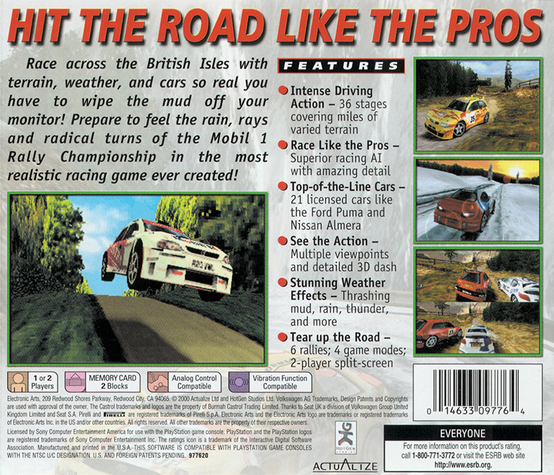 Mobil 1 Rally Championship — Box back