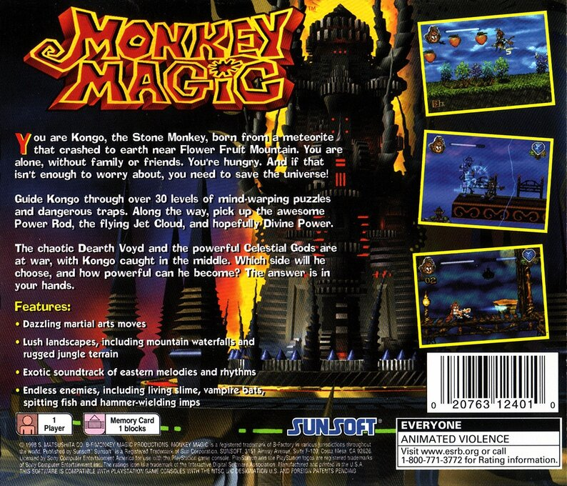 Monkey Magic — Box back