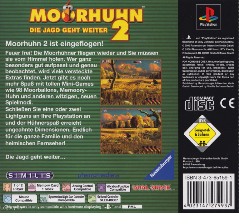 Moorhuhn 2 : Die Jagd geht weiter — Box back