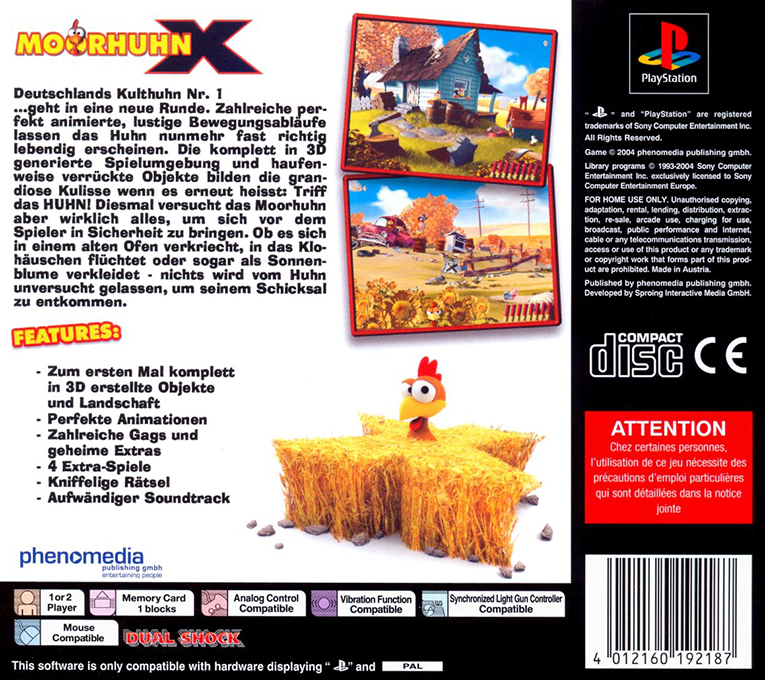 Moorhuhn X — Box back