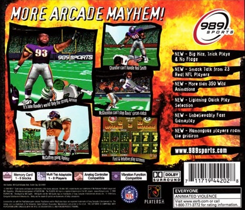 NFL Xtreme 2 — Box back