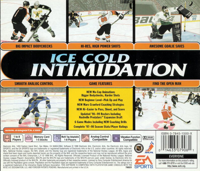 NHL 99 — Box back