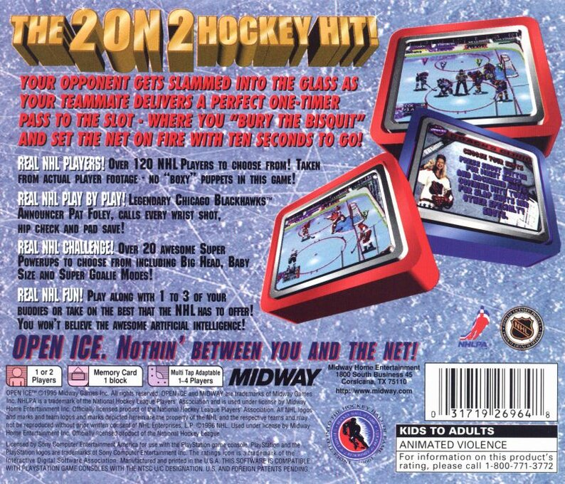 NHL Open Ice : 2 on 2 Challenge — Box back