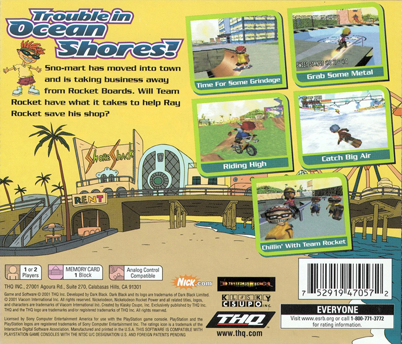 Nickelodeon Rocket Power : Team Rocket Rescue — Box back