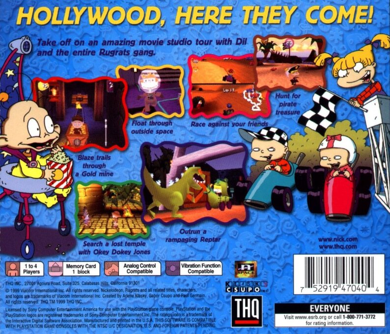 Nickelodeon Rugrats : Studio Tour — Box back