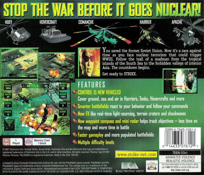 Nuclear Strike — Box back