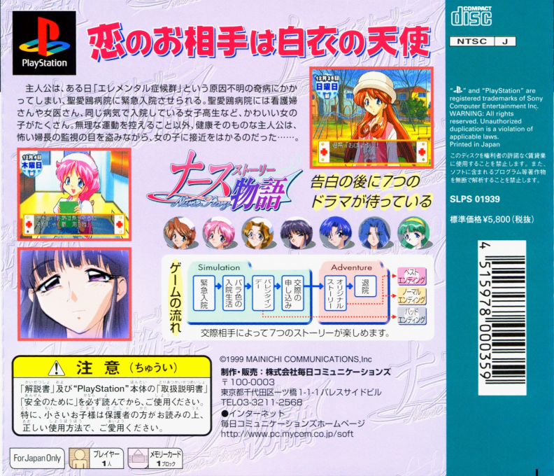 Nurse Story — Box back