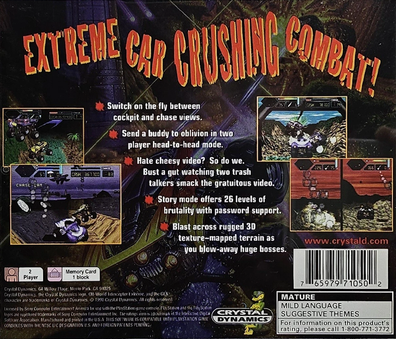 Off-World Interceptor Extreme — Box back