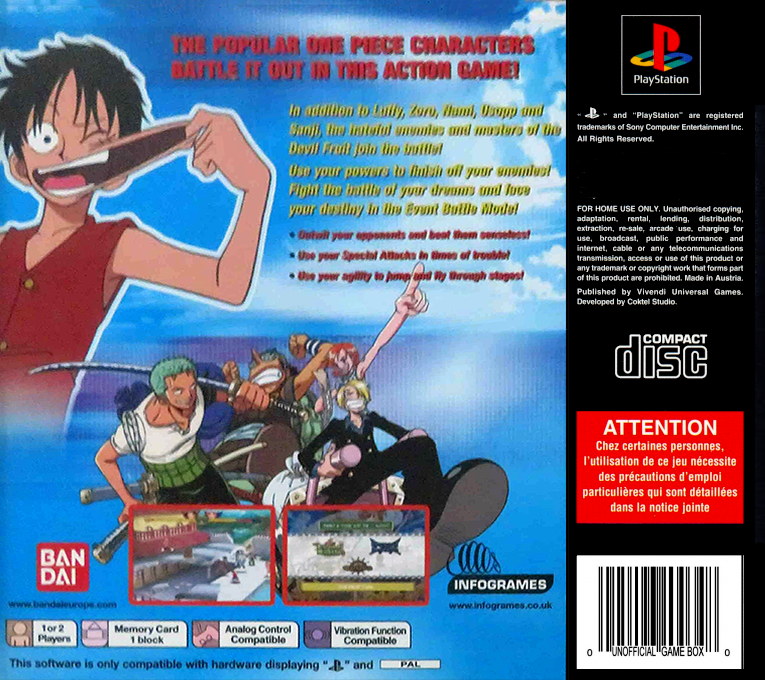 One Piece : Grand Battle — Box back