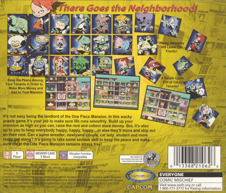 One Piece Mansion — Box back