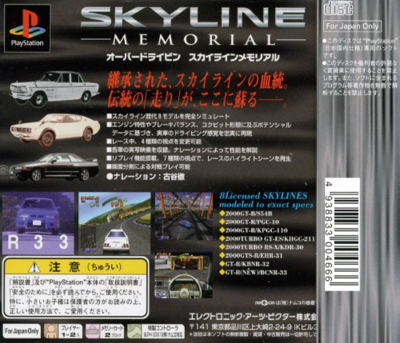 Over Drivin' : Skyline Memorial — Box back