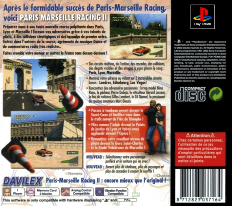 Paris-marseille Racing 2 — Box back