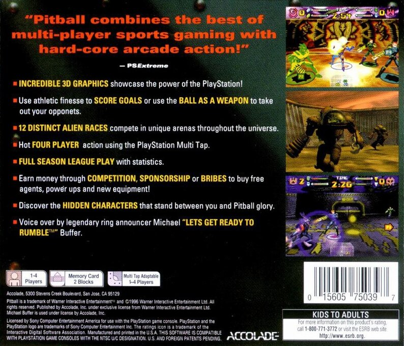 Pitball — Box back