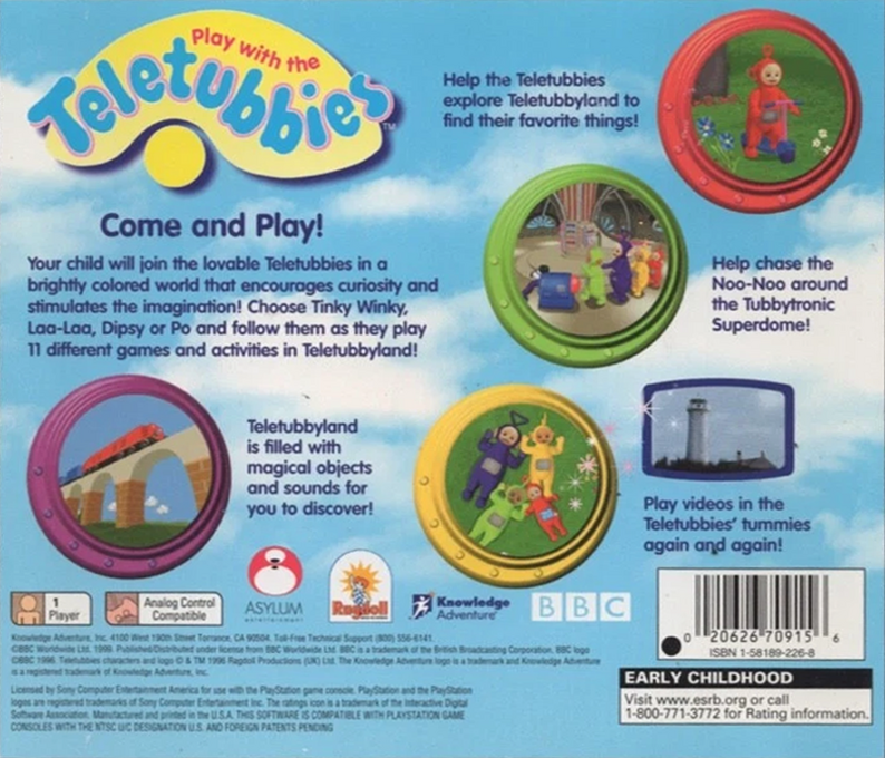 Play with the Teletubbies — Box back