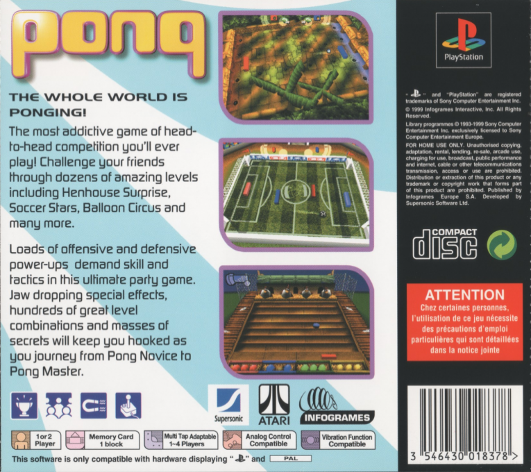 Pong — Box back
