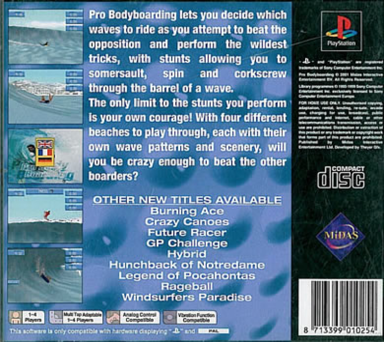 Pro Body Boarding — Box back