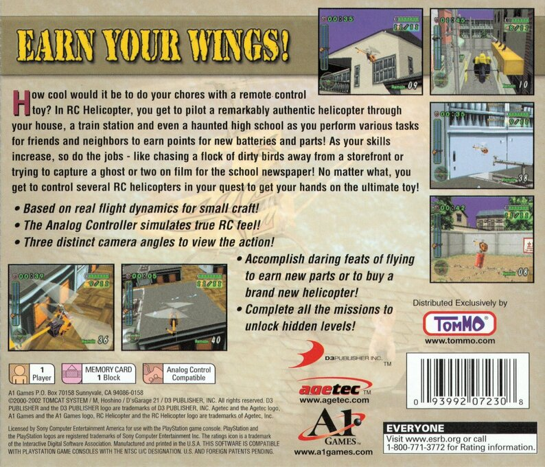 RC Helicopter — Box back