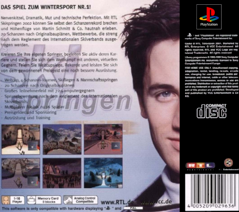 RTL Skispringen 2002 — Box back