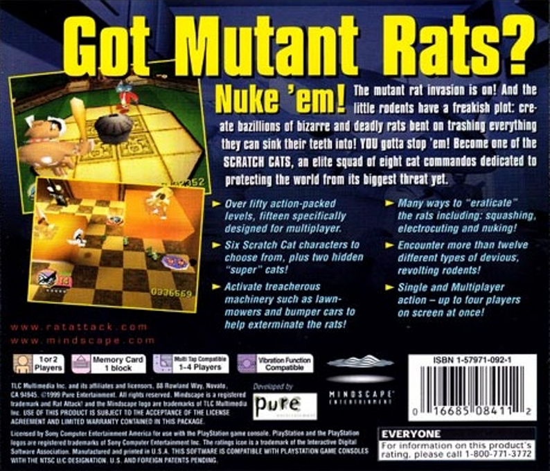 Rat Attack! — Box back