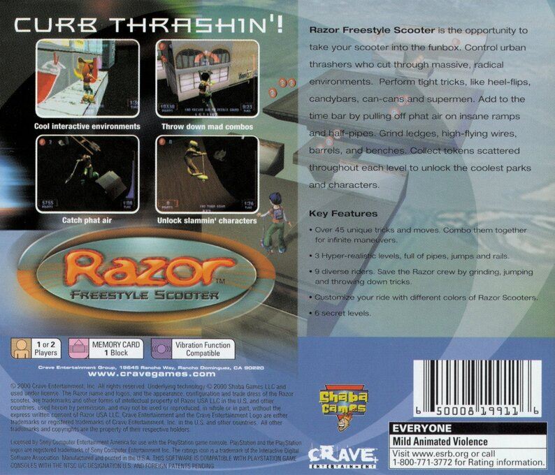 Razor Freestyle Scooter — Box back