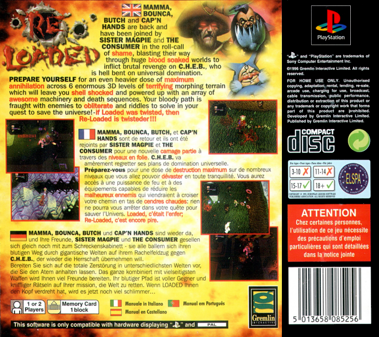 Re-Loaded — Box back
