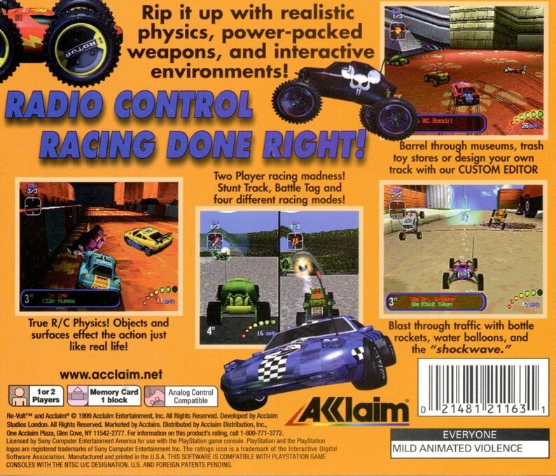 Re-Volt — Box back