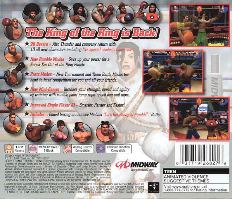 Ready 2 Rumble Boxing : Round 2 — Box back