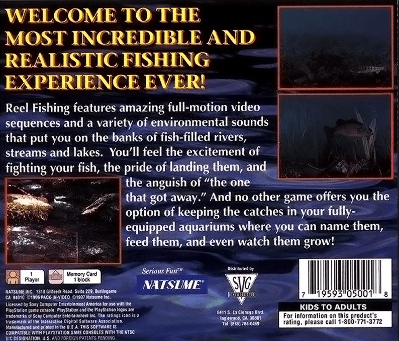 Reel Fishing — Box back