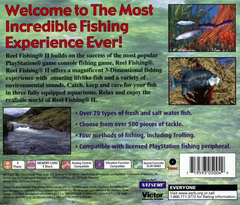Reel Fishing II — Box back