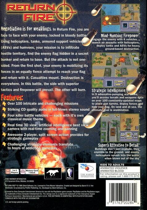 Return Fire — Box back