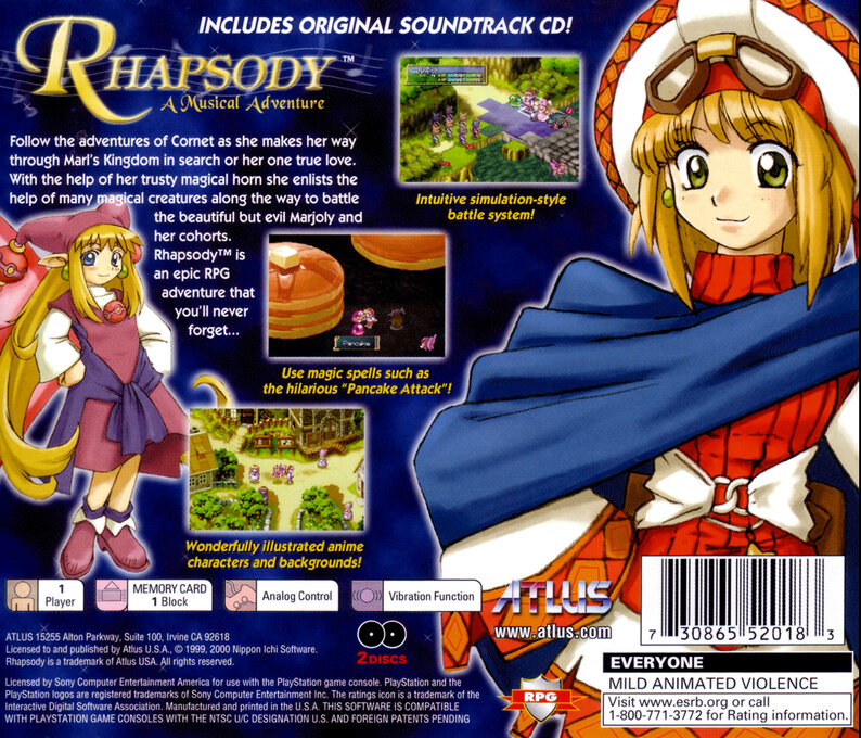 Rhapsody : A Musical Adventure — Box back