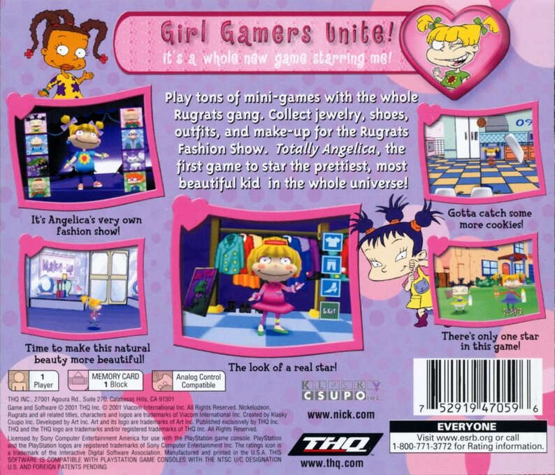 Rugrats : Totally Angelica — Box back