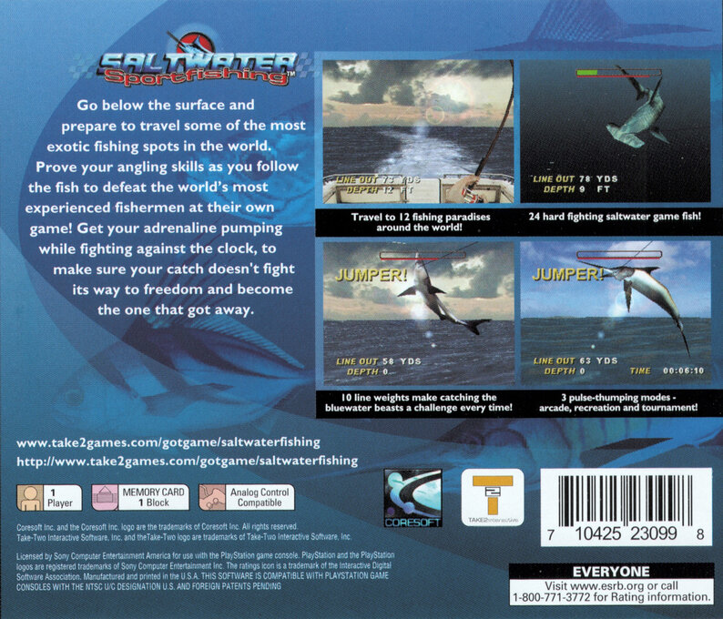 Saltwater Sportfishing — Box back